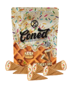 Baked Bags Coned Birthday Cake