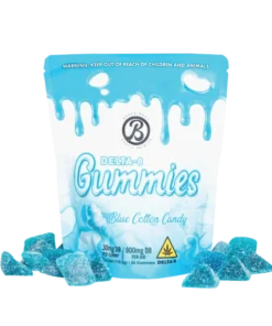 Baked Bags Blue Cotton Candy Delta-8 Gummis