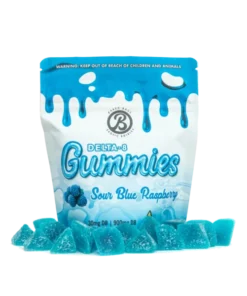Baked Bags Sour Blue Raspberry THC Gummies
